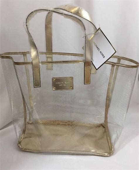 michael kors beach bags|Michael Kors transparent bag.